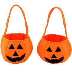 Halloween pumpkin head candy bag