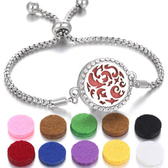 2024 New Kaleidoscope Aromatherapy Bracelet Perfume Essential Oil Diffuser Locket Bracelet Charms Women Aroma Diffuser Jewelry