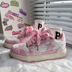 Pink Kawaii Tennis Sneakers for Kids