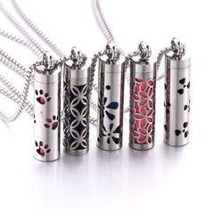 Fashion Stainless Steel Aromatherapy Necklace Diffuser Pendant Locket  Aroma Perfume Essential Oil Diffuser Pendant Necklace