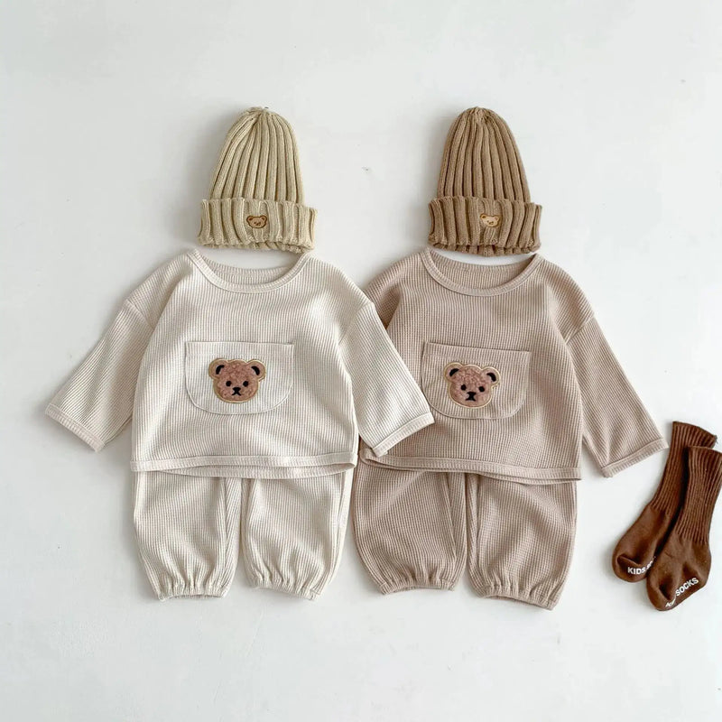 Bear Waffle Toddler Set