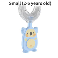 U-shaped Manual Silicone Kids Toothbrush