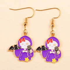 Cute Enamel Halloween Dangle Earrings