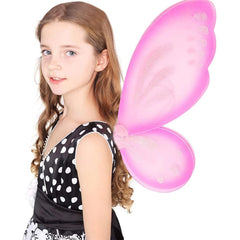 Girls Butterfly Fairy Wings Fairy Costume Sparkle Princess Wings Party Favor Toddler Dress Up Fairy Wings Costume Props 45x57cm