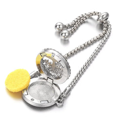 Bracelet Diffuser Jewelry Adjustable Chain Crystal Aromatherapy Perfume Locket