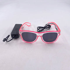 1PC Light Up LED Glasses Glow Sunglasses EL Wire Neon Glasses Glow in The Dark Party Supplies Neon Party Favors for Kids Adults