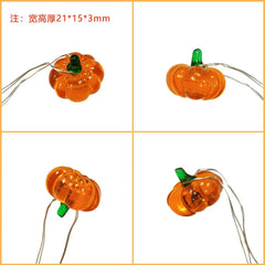 LED Halloween Pumpkin Hanging Lantern String Light Kids Birthday Party Supplies Halloween Home Decoration Lantern Lamp Props