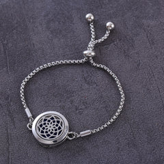 Bracelet Diffuser Jewelry Adjustable Chain Crystal Aromatherapy Perfume Locket