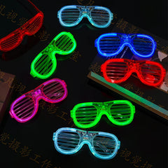 Led Glasses Neon Party Flashing Glasses Luminous Light Glasses Bar Party Concert Props Fluorescent Glow Photo Props Supplies