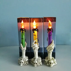 Halloween Led Candles Skeleton Ghost Hands LED Light Happy Halloween Party Home Decoration Supplies Haunted House Horror Props