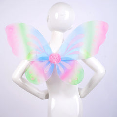 Girls Butterfly Fairy Wings Fairy Costume Sparkle Princess Wings Party Favor Toddler Dress Up Fairy Wings Costume Props 45x57cm