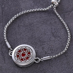 Bracelet Diffuser Jewelry Adjustable Chain Crystal Aromatherapy Perfume Locket