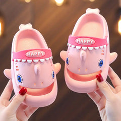 Cute Baby Shark Sandals for children Kawaii Beach Slippers Shark Shoes Non-slip Boys Girls Fish Garden Clogs Kids Water Shoes