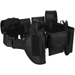 10In1 Tactical Security Duty Belts Multifunctional Gun Holster Flashlight Pouch Sets Utility Kit Belt Police Duty Belt