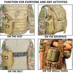 Tactical First Aid Kit Medical Molle Rip Away EMT IFAK Survival Emergency Bag