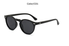 Designer Polarized Round Lens Sunglasses