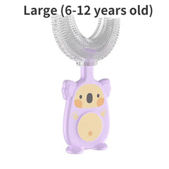 U-shaped Manual Silicone Kids Toothbrush