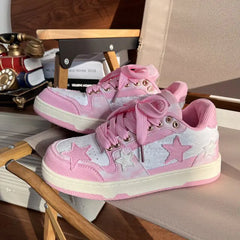 Pink Kawaii Tennis Sneakers for Kids