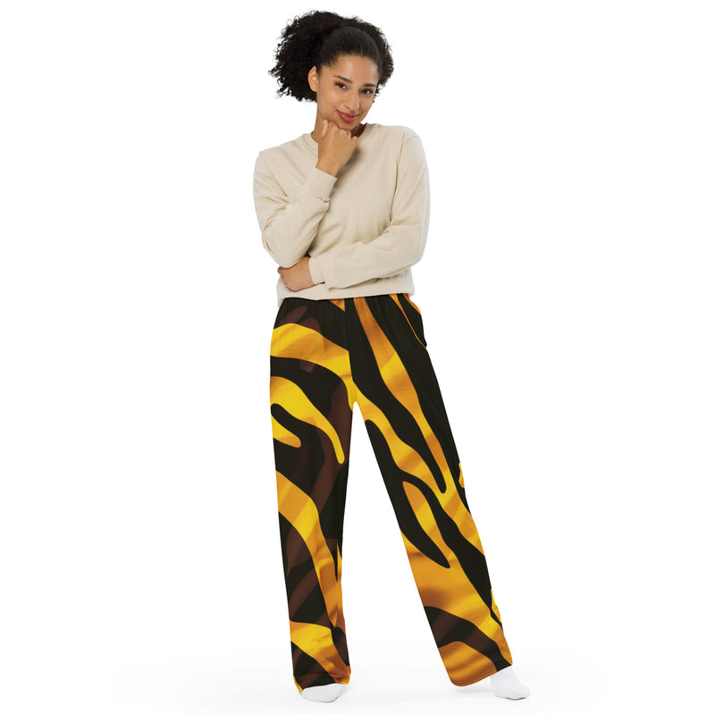 All-over print unisex wide-leg pants