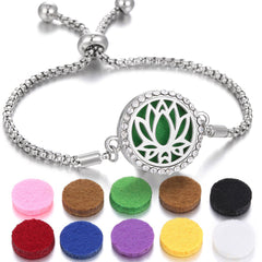 2024 New Kaleidoscope Aromatherapy Bracelet Perfume Essential Oil Diffuser Locket Bracelet Charms Women Aroma Diffuser Jewelry