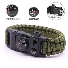 15-In-1 Paracord Survival Bracelet