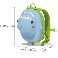 3D Shark Toddler Kindergarten School Bags